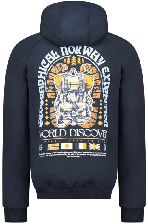 Vyriškas džemperis Geographical Norway Gakado DB 100, tamsiai mėlynas