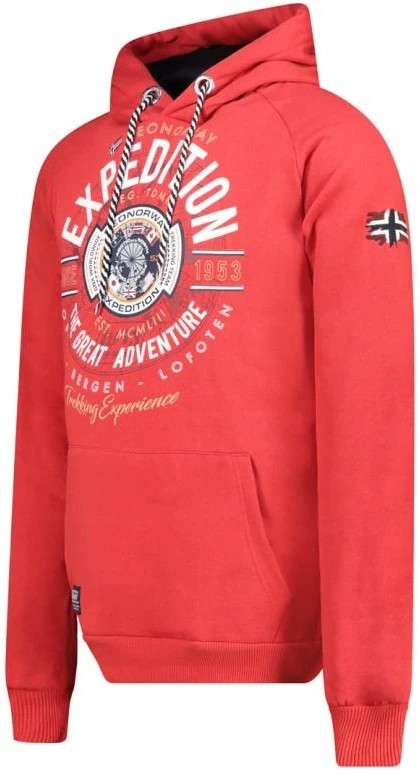 Vyriškas džemperis Geographical Norway Galdemar DB 100, raudonas