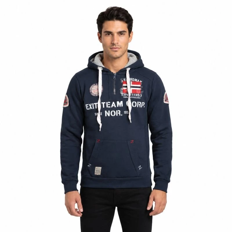 Vyriškas džemperis Geographical Norway GOPTAINE BS2, tamsiai mėlynas