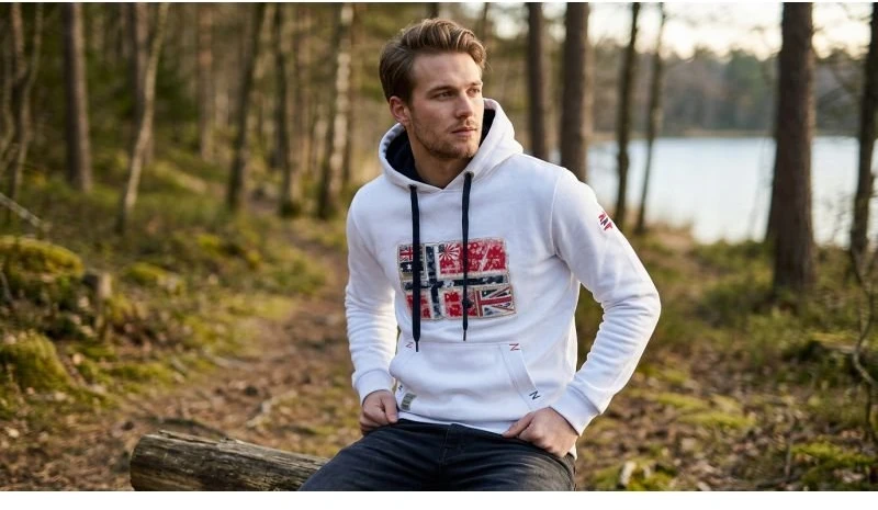 Vyriškas džemperis Geographical Norway GPEPE 2, baltas