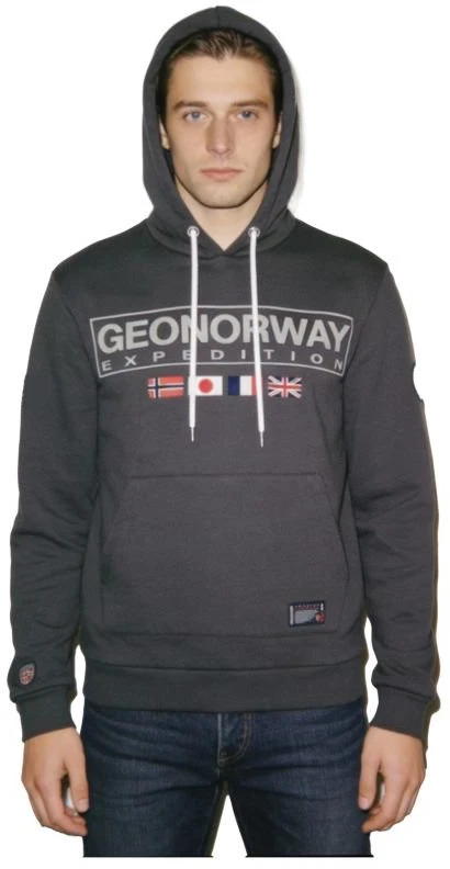 Vyriškas džemperis Geographical Norway Great DB 317, tamsiai pilkas