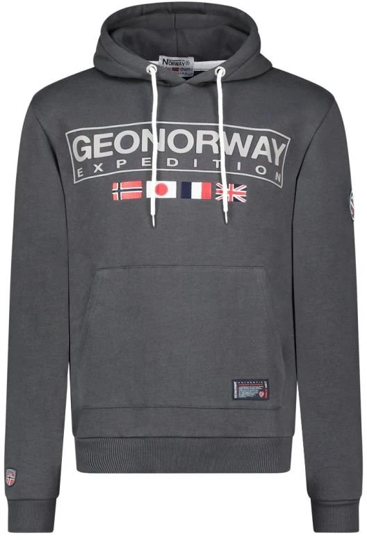 Vyriškas džemperis Geographical Norway Great DB 317, tamsiai pilkas