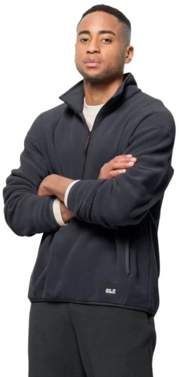 Vyriškas džemperis Jack Wolfskin Osloer Fleece HZ, juodas