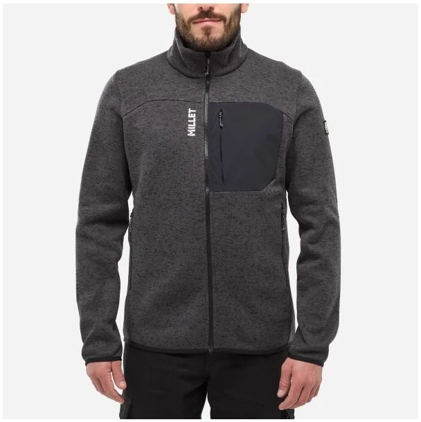 Vyriškas džemperis MILLET Chamonix Knit JKT, juodas