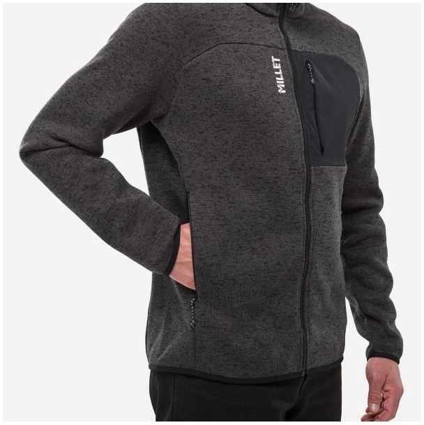 Vyriškas džemperis MILLET Chamonix Knit JKT, juodas