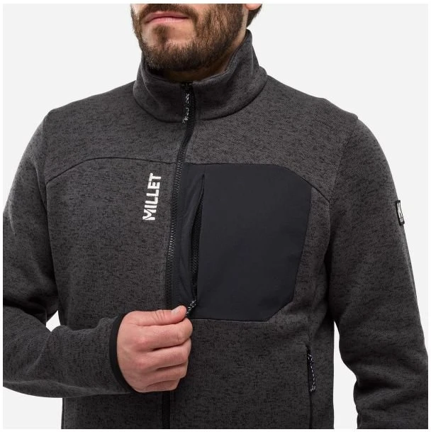 Vyriškas džemperis MILLET Chamonix Knit JKT, juodas