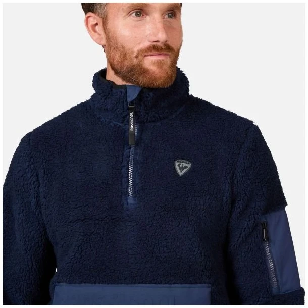 Vyriškas džemperis Rossignol Fleece Anorak, tamsiai mėlynas