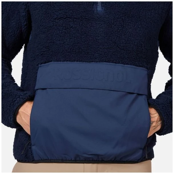 Vyriškas džemperis Rossignol Fleece Anorak, tamsiai mėlynas