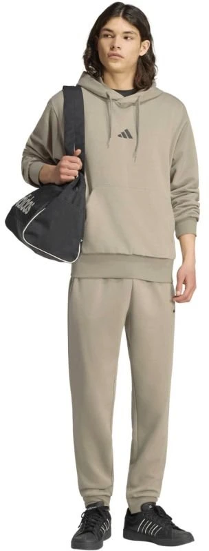 Vyriškas džemperis su gobtuvu adidas Essentials Feelcozy, smėlio spalvos