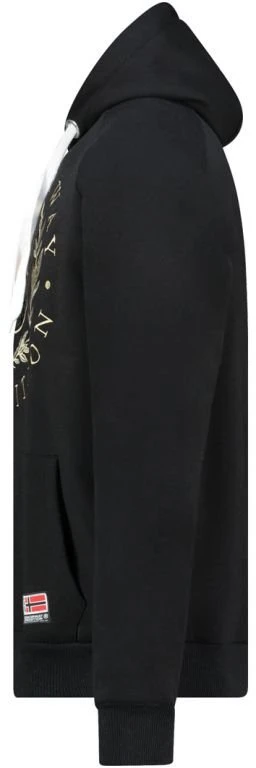 Vyriškas džemperis su gobtuvu Geographical Norway Giger DB 100, juodas