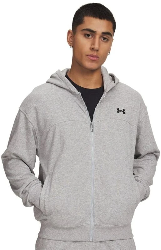 Vyriškas džemperis su gobtuvu ir užtrauktuku Under Armour Rival LW FZ, pilkas
