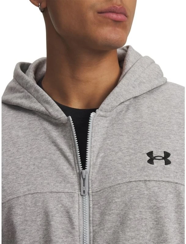 Vyriškas džemperis su gobtuvu ir užtrauktuku Under Armour Rival LW FZ, pilkas