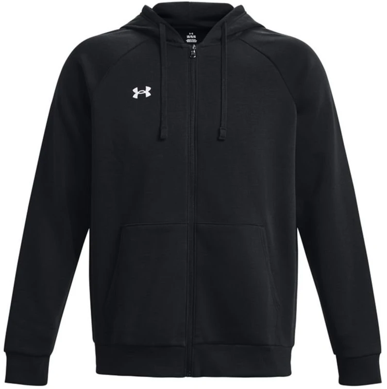 Vyriškas džemperis su gobtuvu ir užtrauktuku Under Armour Rival Fleece, juodas