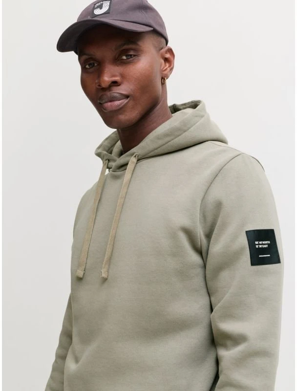 Vyriškas džemperis su gobtuvu Jack&Jones JJCLEVELAND, vetiverio