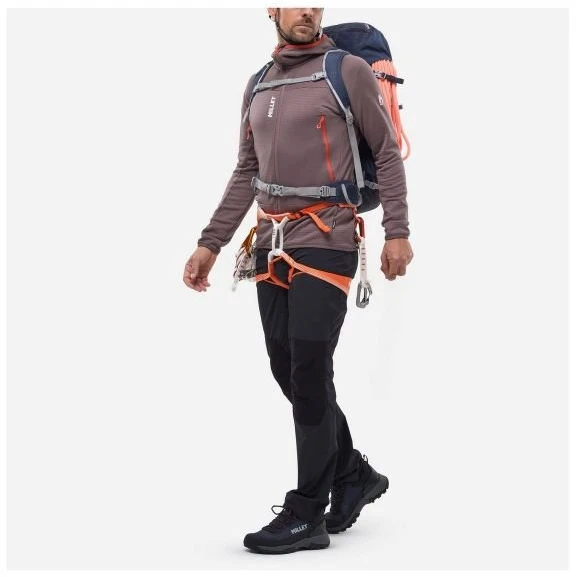 Vyriškas džemperis su gobtuvu Millet Fusion Grid Hoodie, slyvinis
