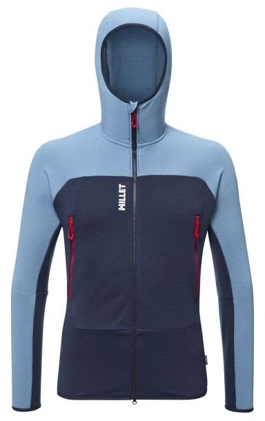 Vyriškas džemperis su gobtuvu MILLET Fusion Grid Hoodie, mėlynas