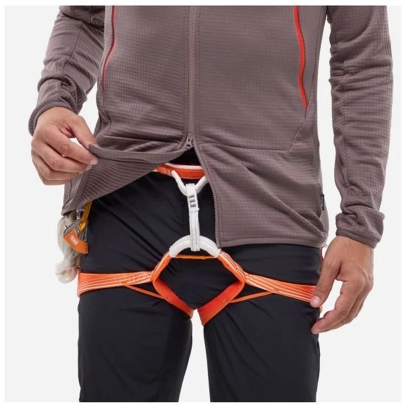 Vyriškas džemperis su gobtuvu Millet Fusion Grid Hoodie, slyvinis