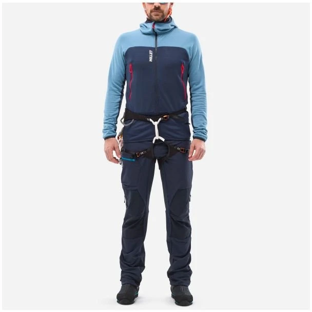 Vyriškas džemperis su gobtuvu MILLET Fusion Grid Hoodie, mėlynas