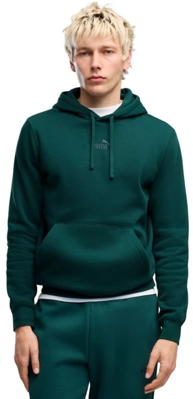Vyriškas džemperis su gobtuvu Puma ESS Small No.1 Logo, žalias