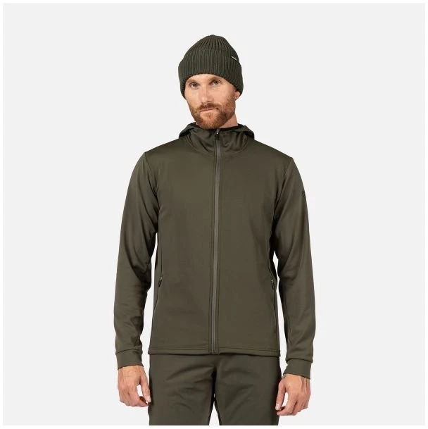Vyriškas džemperis su gobtuvu Rossignol Mid Layer Stretch, žalias
