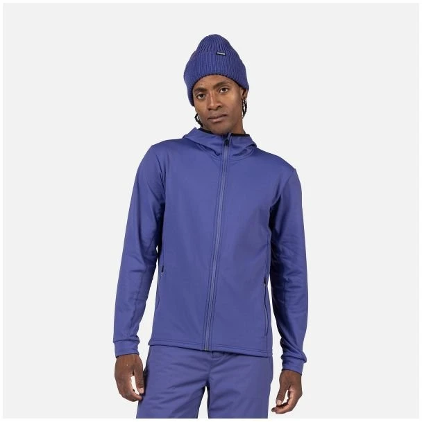 Vyriškas džemperis su gobtuvu Rossignol Mid Layer Stretch, mėlynas
