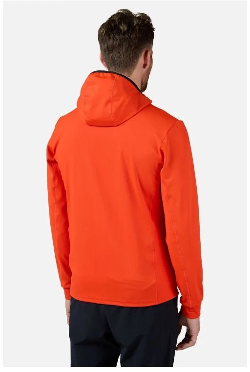 Vyriškas džemperis su gobtuvu Rossignol Mid Layer Thin Fz, oranžinis
