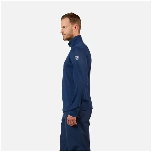 Vyriškas džemperis su pusiniu užtrauktuku Rossignol Stretch Half-Zip, tamsiai mėlynas
