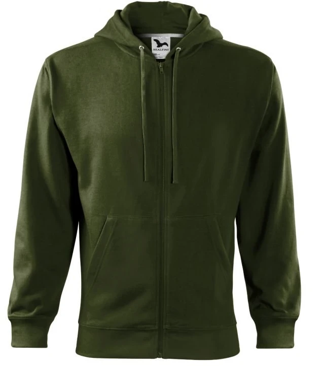 Vyriškas džemperis su užtrauktuku Malfini Trendy Zipper, chaki