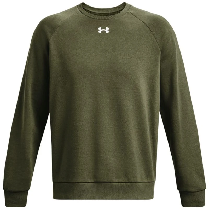 Vyriškas džemperis Under Armour Rival Fleece Crew, chaki spalvos