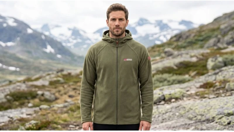 Vyriškas flisinis džemperis Geographical Norway Tugood, chaki