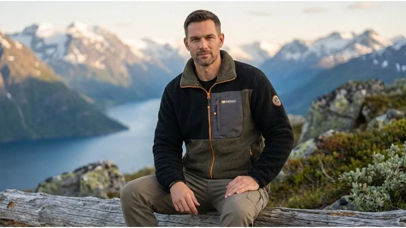 Vyriškas flisinis džemperis Geographical Norway Tarley, juodas
