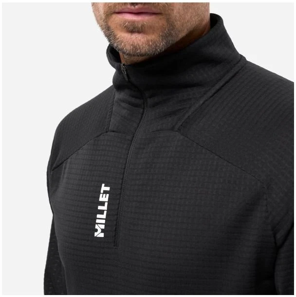 Vyriškas flisinis džemperis Millet Parmelan Light Fleece PO, juodas