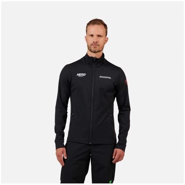 Vyriškas flisinis džemperis Rossignol Hero Mid Layer Stretch, juodas