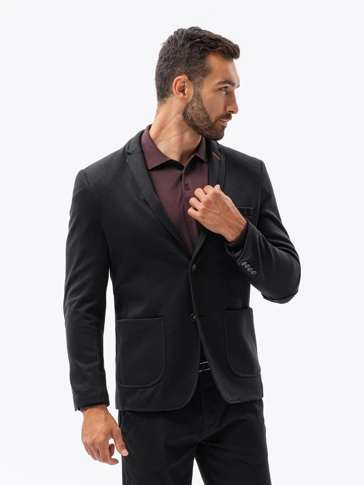 Vyriškas juodas elegantiškas švarkas