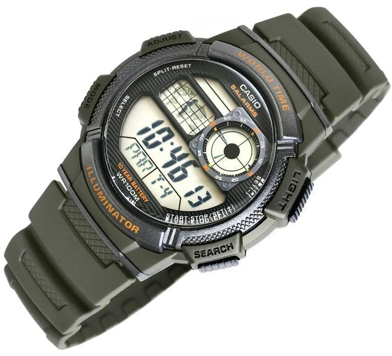 Vyriškas laikrodis CASIO AE-1000W-3AVDF + Dėžutė
