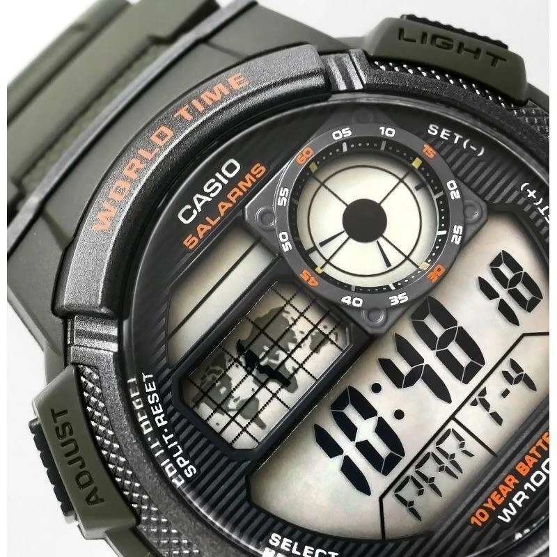 Vyriškas laikrodis CASIO AE-1000W-3AVDF + Dėžutė