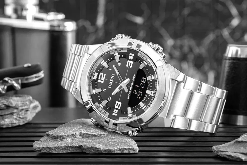 Vyriškas laikrodis CASIO AMW-870D-1AVDF + BOX