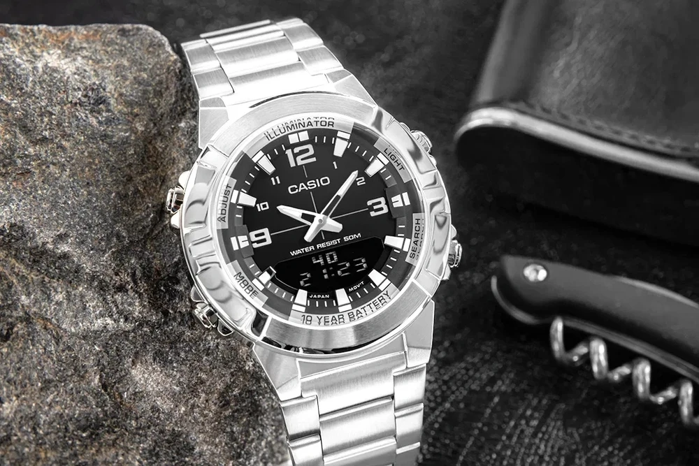 Vyriškas laikrodis CASIO AMW-870D-1AVDF + BOX