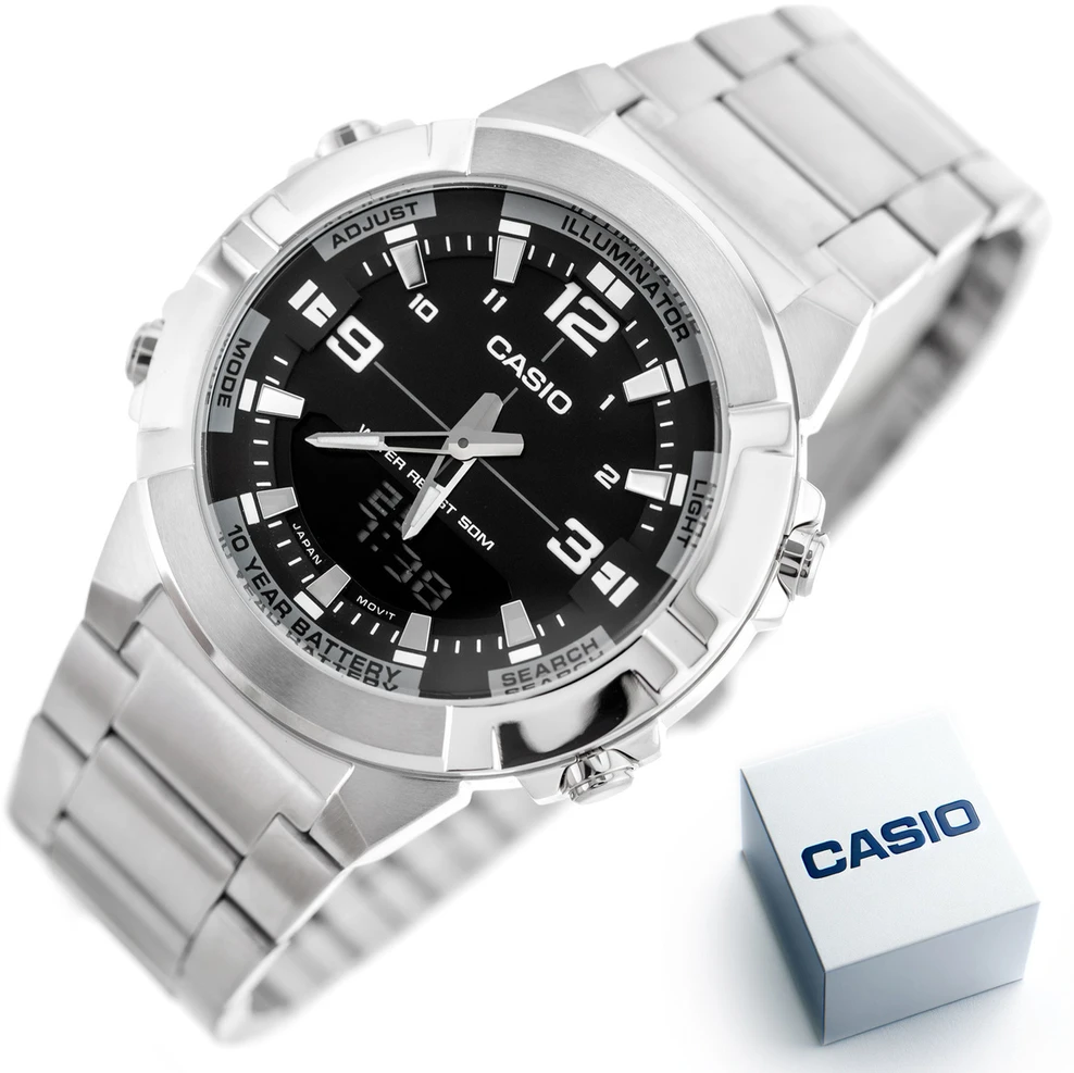 Vyriškas laikrodis CASIO AMW-870D-1AVDF + BOX