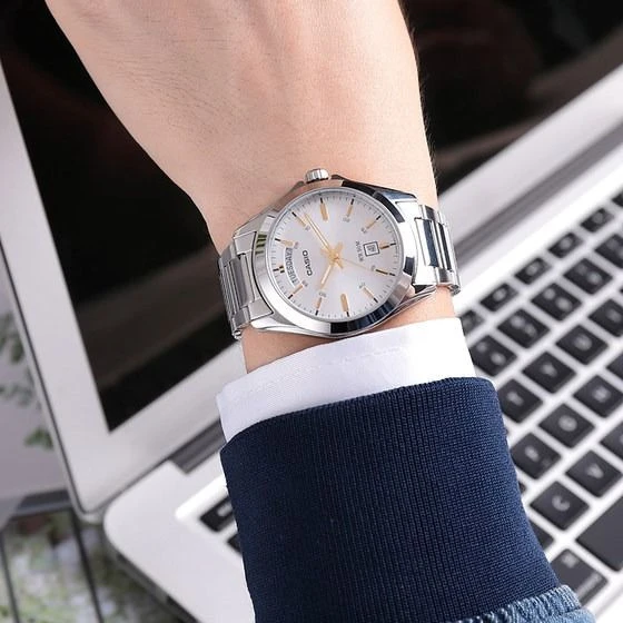 Vyriškas laikrodis CASIO MTP-1370D-7A2V (zd025d) + BOX