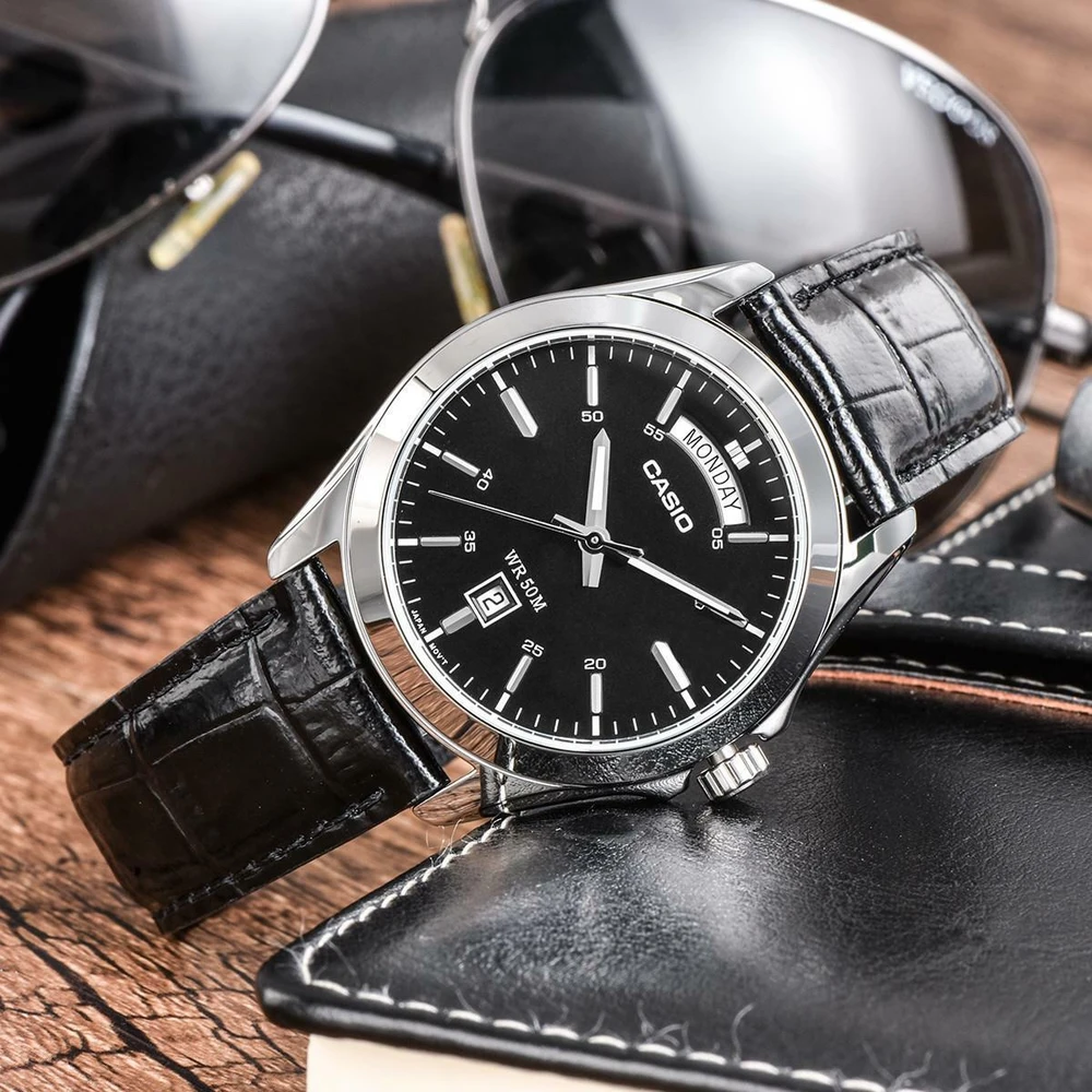 CASIO MTP-1370L-1A VYRIŠKAS LAIKRODIS (zd116b) + DĖŽUTĖ