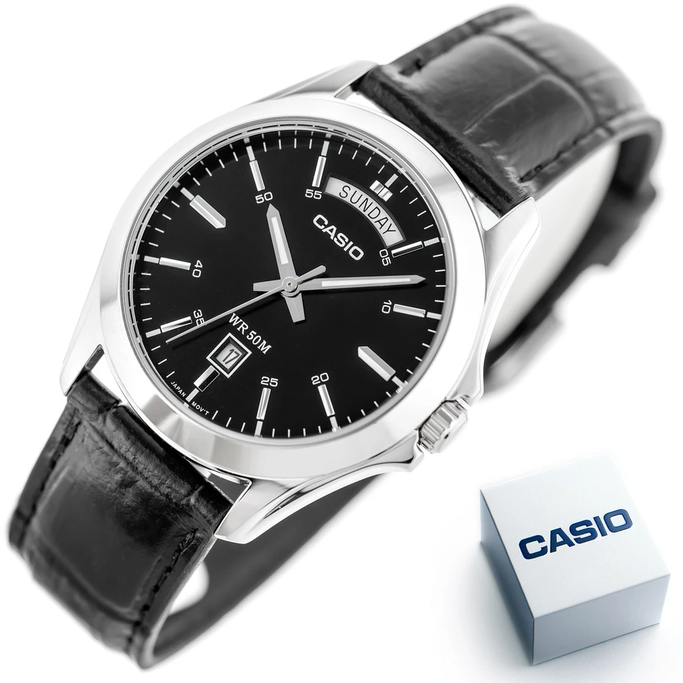 CASIO MTP-1370L-1A VYRIŠKAS LAIKRODIS (zd116b) + DĖŽUTĖ