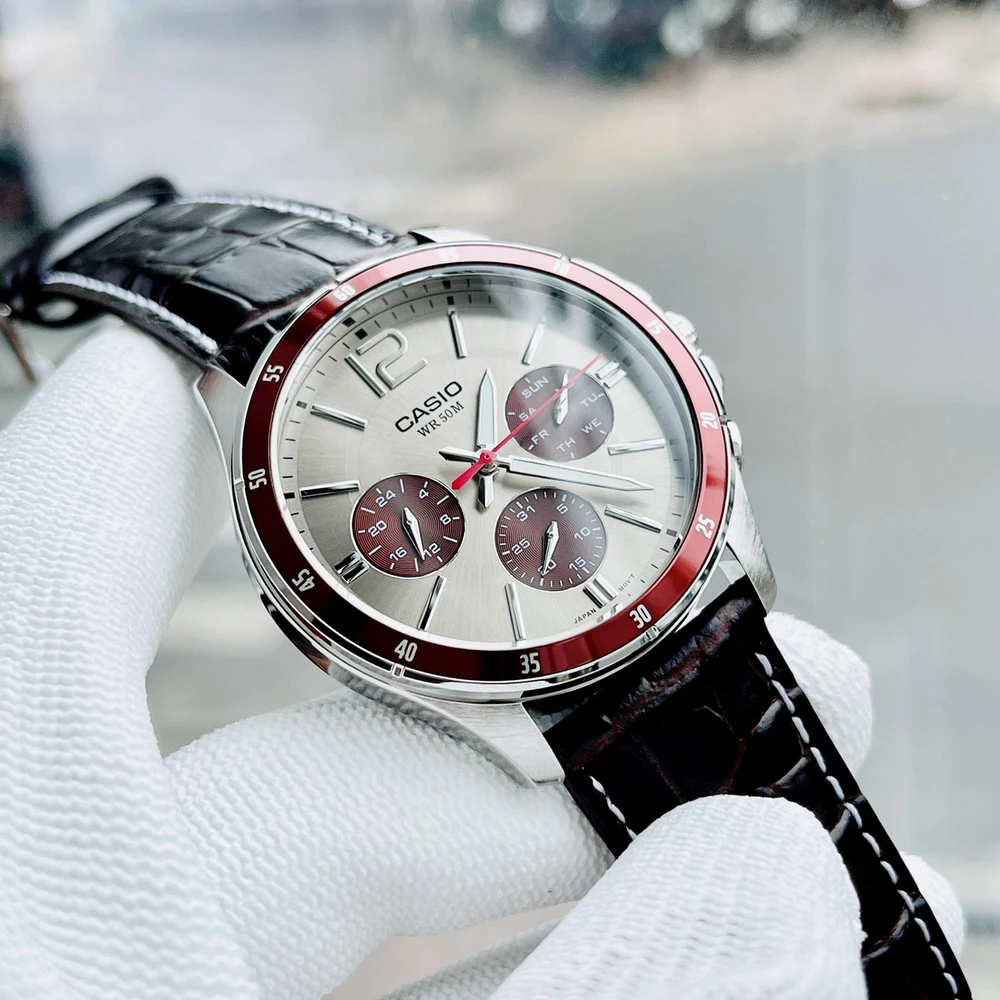 CASIO VYRIŠKAS LAIKRODIS MTP-1374L-7A1V (zd064c) + DĖŽUTĖ