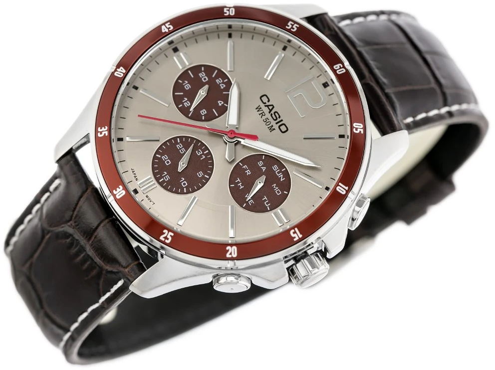 CASIO VYRIŠKAS LAIKRODIS MTP-1374L-7A1V (zd064c) + DĖŽUTĖ