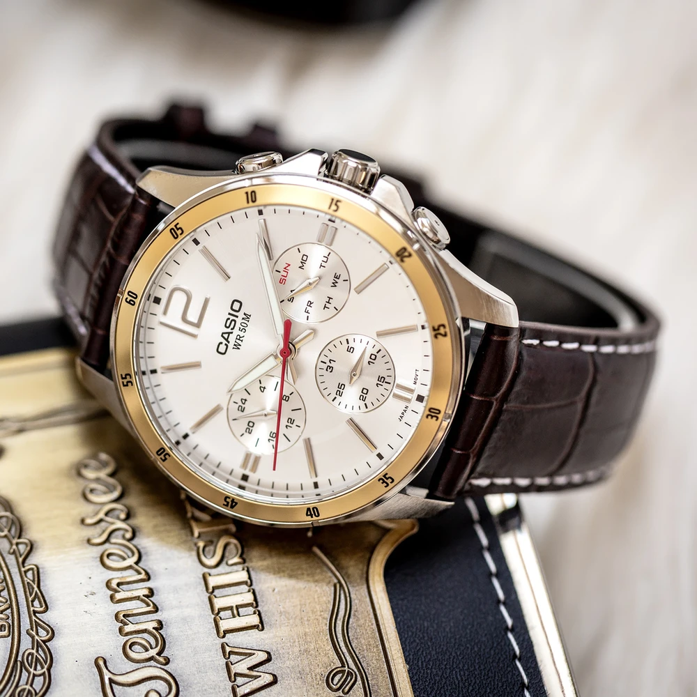 VYRIŠKAS LAIKRODIS CASIO MTP-1374L-7AVDF (zd064a) + DĖŽĖ
