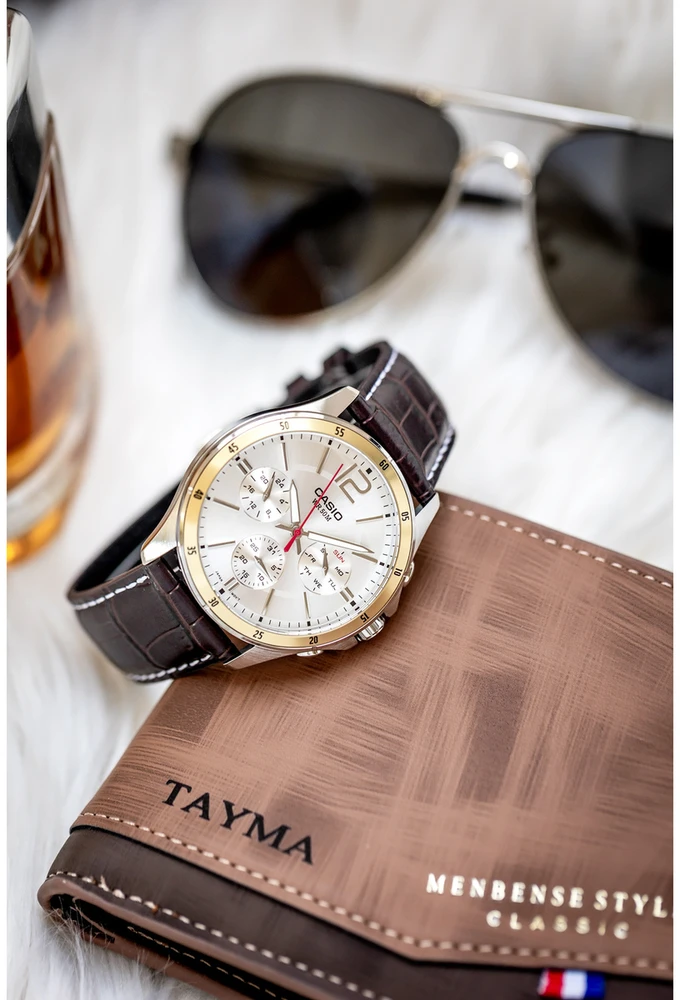 VYRIŠKAS LAIKRODIS CASIO MTP-1374L-7AVDF (zd064a) + DĖŽĖ