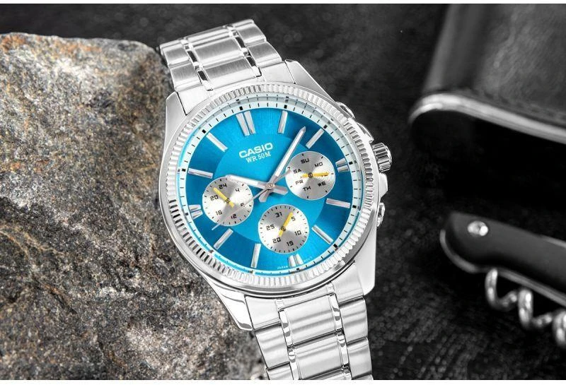 Laikrodis CASIO MEN'S WATCH MTP-1375D-2A2 (zd112d) + BOX