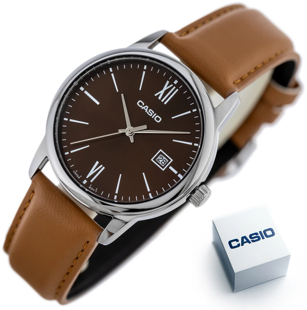 CASIO VYRIŠKAS LAIKRODIS MTP-V002L-5B3 + DĖŽUTĖ (zd224c)