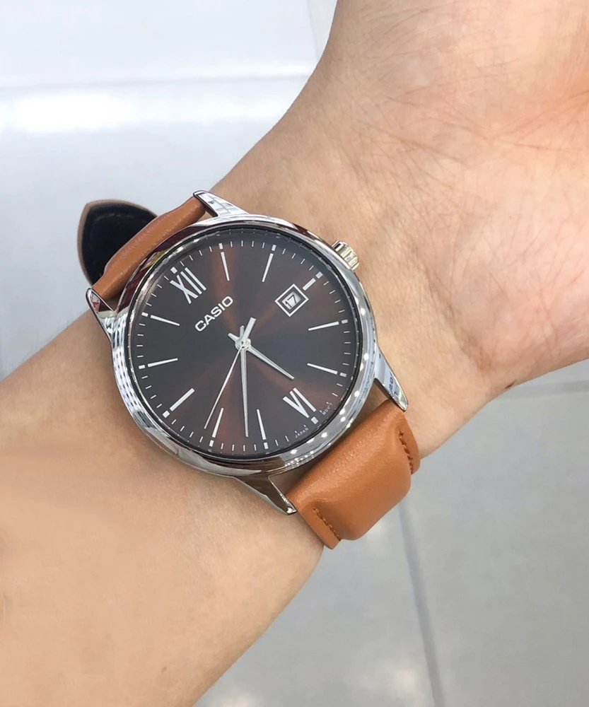 CASIO VYRIŠKAS LAIKRODIS MTP-V002L-5B3 + DĖŽUTĖ (zd224c)