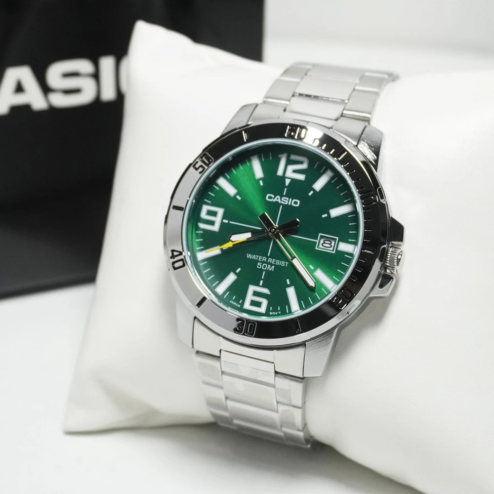Vyriškas laikrodis CASIO MTP-VD01D-3B + BOX